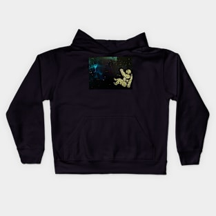 Floating away again (Astronaut) Kids Hoodie